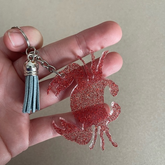 Handmade Crab Keychain - Picture 2 of 6